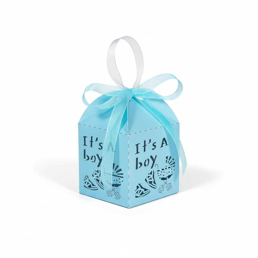 Baby Laser Cut Favor Boxes